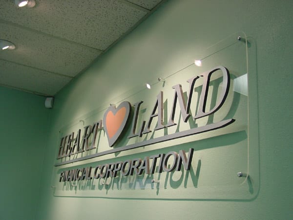 Acrylic letter signs