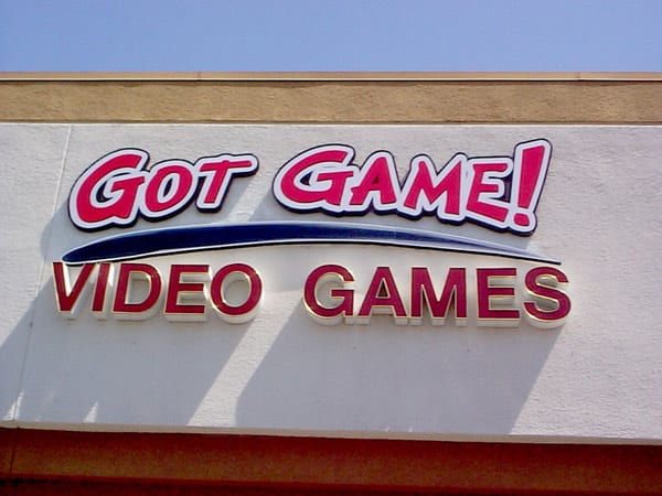 Got game video games signage